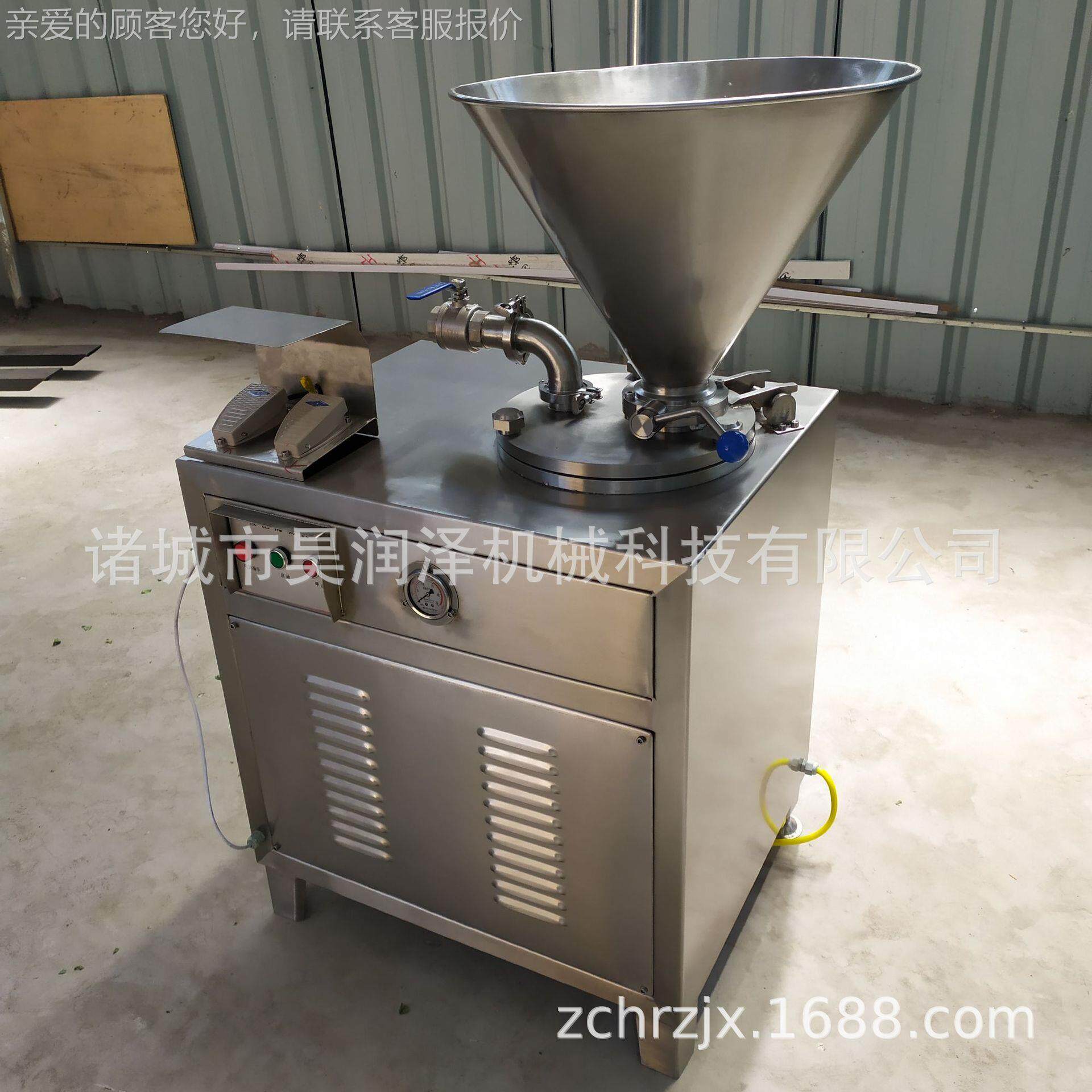 厂湾家供应 台烤液压灌肠机 肠肠制品生产gc-20加 广式香肠灌肠工