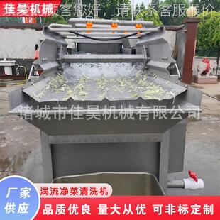 诸城蔬菜旋流清洗全机 洗自动净菜涡流菜 切割碎菜洗涡流清机OTG