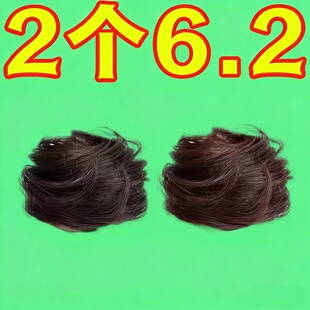 发髻丸子头假发发圈古风神器真发花苞头古装假发包垫发包盘发假发