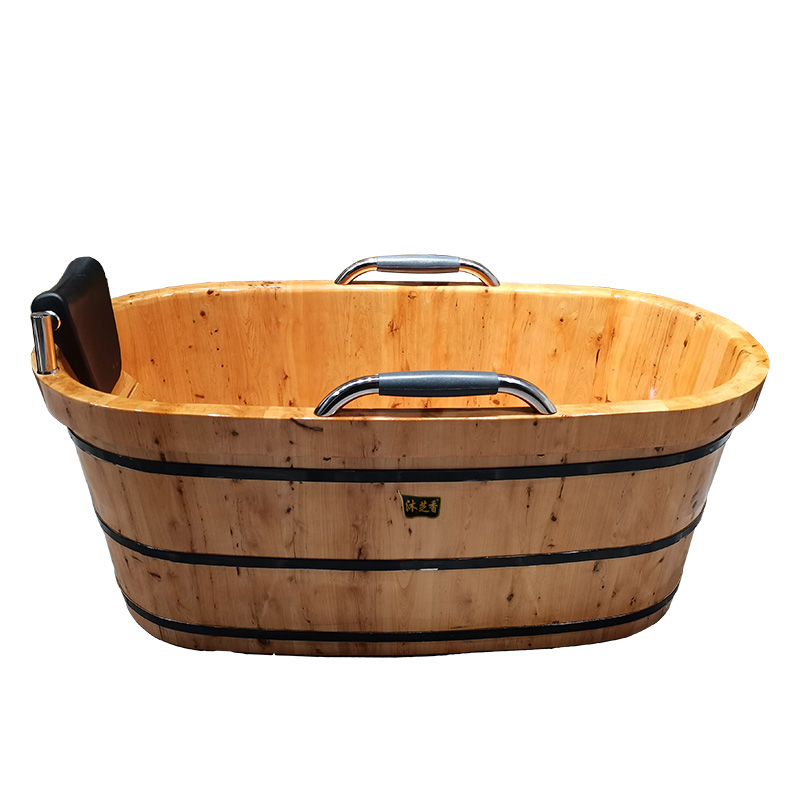 香柏木泡澡木桶老人成人家用洗澡沐浴桶中式实木浴缸浴盆木质浴桶