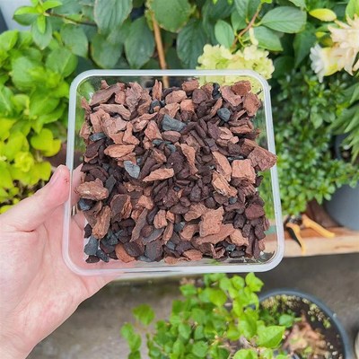 兰科植物专用发酵腐熟松树皮混合木炭利于发根壮根保水透气