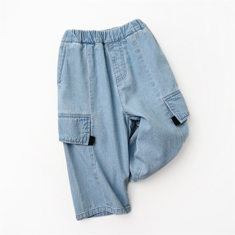 儿童水洗纯棉牛仔短裤 帅帅的男童裤 中大童七分裤子 夏款童装