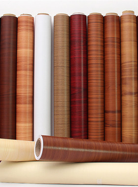 加厚木纹门贴纸自粘墙纸防水旧家具翻新包门桌面柜门膜壁纸衣橱柜