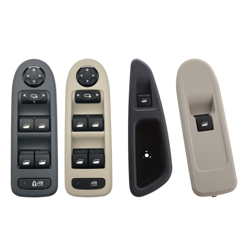 适配标致408C5左前门玻璃升降器开关标志508右前后门车窗升降按钮