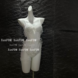 驯服的猫 「芭蕾萌妹」性感纯欲透视睡裙收腰蕾丝连体衣