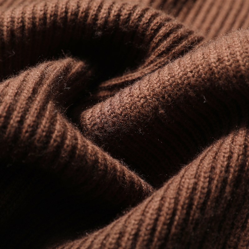 意式奢华2024秋冬季男士肌理感插肩袖坑条粗针绵羊毛叠穿毛衣9649