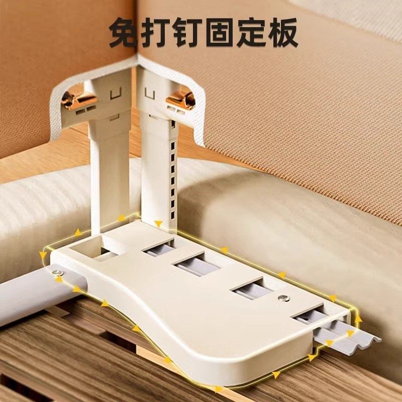 【配件】丸丫三面一体式免钉床围栏适合两面以上安装免打孔护栏