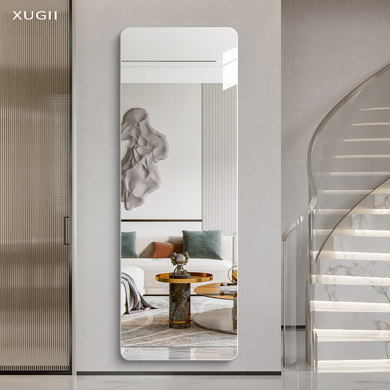 无框穿衣镜壁挂式全身镜挂墙试衣镜墙面大镜子自粘贴家用贴墙防爆