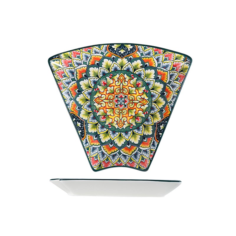 家用圆桌摆盘套装陶瓷汤碗欧式创意团圆拼盘菜盘组合乔迁送礼佳品