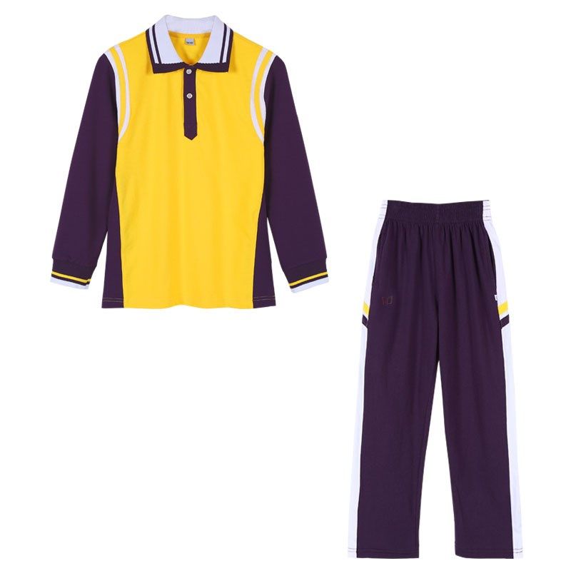 珠海市斗门小学生校服外套秋冬纯棉长袖秋装统一班服校服裤加绒