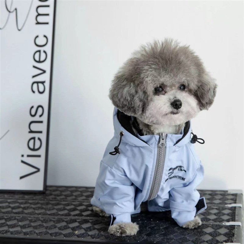 狗狗冲锋衣始祖狗秋冬款r加绒泰迪比熊雪纳瑞法斗防风保暖宠物衣