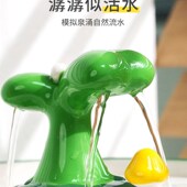 猫咪饮水机陶瓷恒温宠q物饮水过滤芯自动喂水器猫循环静音狗狗喝