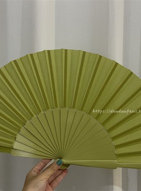 Anita木扇大尺寸30厘米变脸B扇子西班牙扇跳舞扇弗朗明哥大号紫色