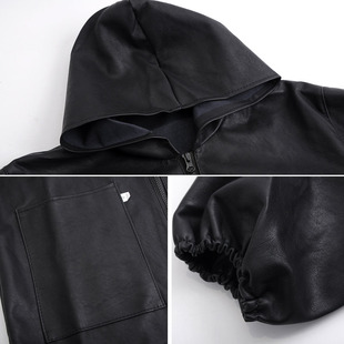 防油防水耐磨皮衣皮裤 修车水产洗车摩托N车防雨罩衣劳保工作 套装