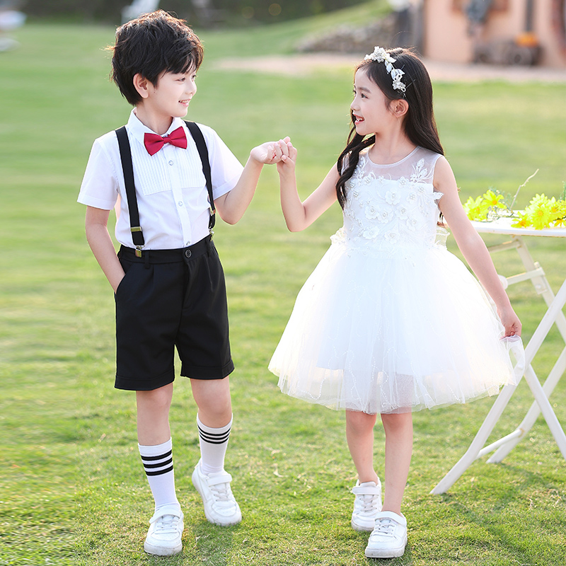 六一儿童演出服女童公主蓬蓬裙小学生合J唱幼儿园毕业舞蹈表演服