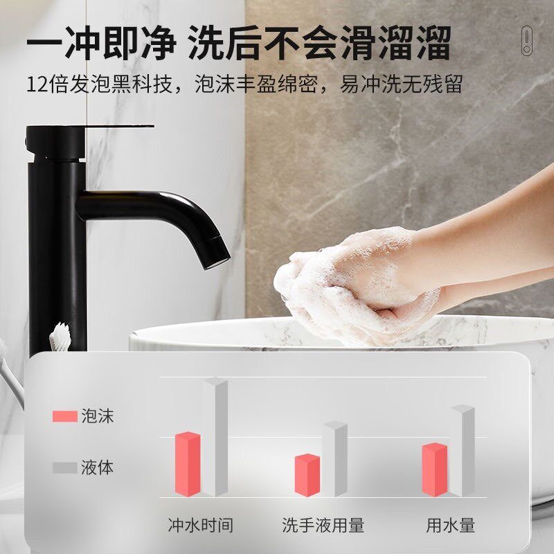 自动洗手液机泡沫型洗面奶t机壁挂式皂液器酒店家用抑菌感应出液
