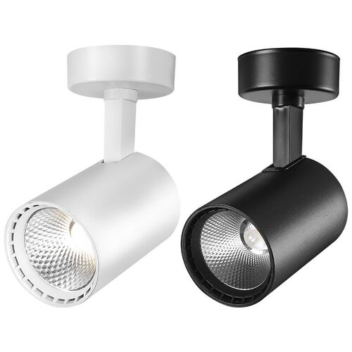 led明装射灯家用店铺商用吸顶式免E开孔超亮服装背景墙补光单个装