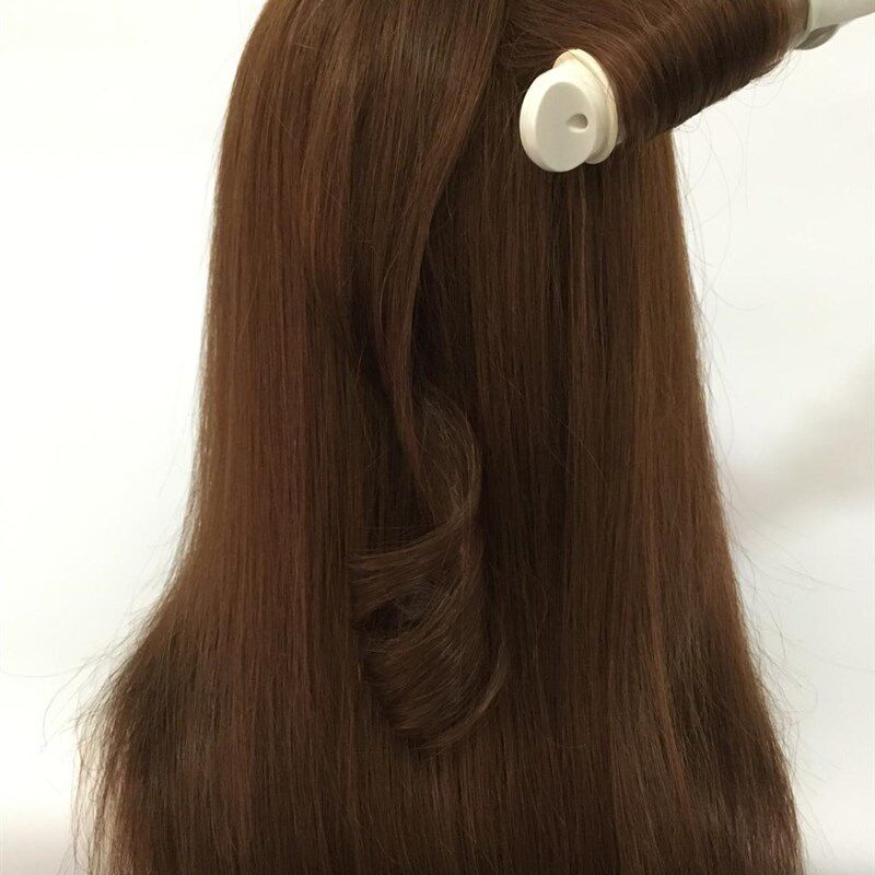 全真发头模特头练习烫染美发w公仔头可烫卷百分百真发假人头模型