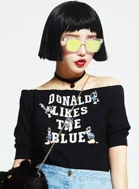 超A酷帅假发女短发 发尾一刀齐短直发圆脸气质黑色自然.逼真全头