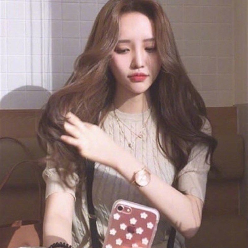 日常伪娘假发长大波浪可爱长卷发蓬松G中分cd变装仿梨花整顶假发