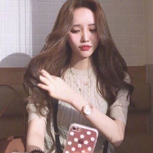 日常伪娘假发长大波浪可爱长卷发蓬松G中分cd变装仿梨花整顶假发