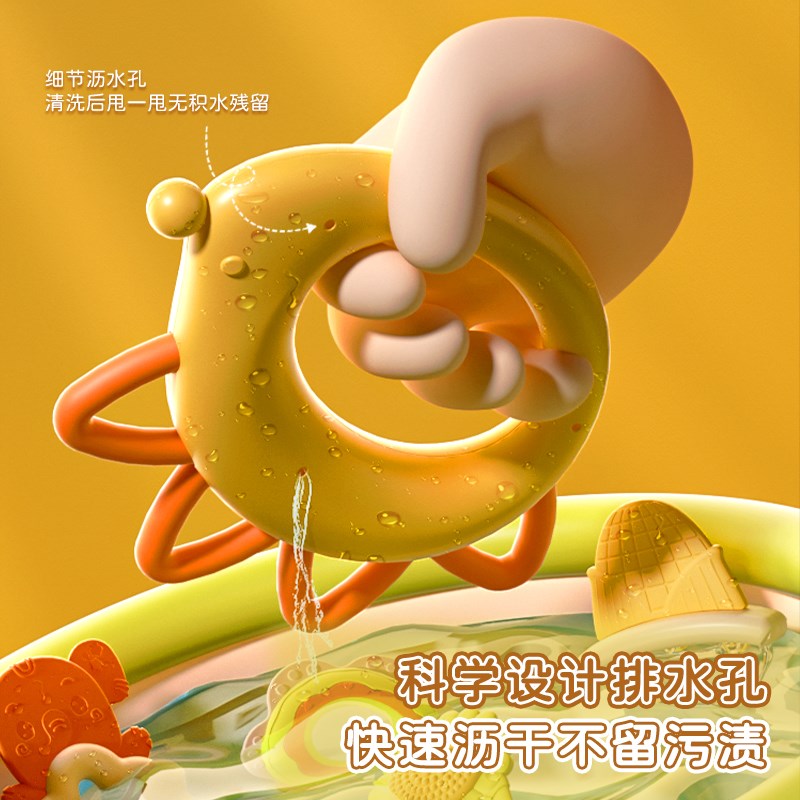 婴儿玩具0一g1岁手摇铃新生的儿见面礼满月礼宝宝3到6个月牙胶可