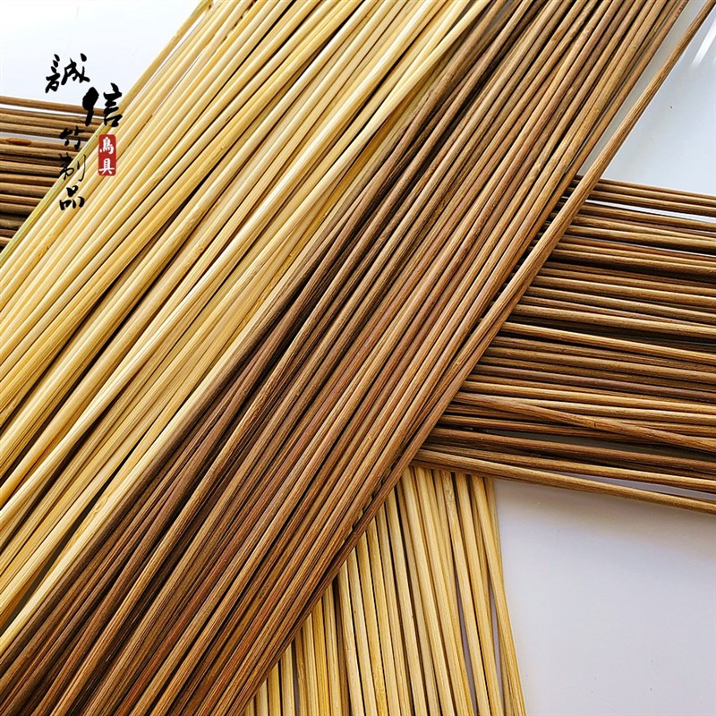 包邮1米鸟笼竹丝竹m条/炭化紫竹丝/圆笼丝笼条制作鸟笼竹材料配件