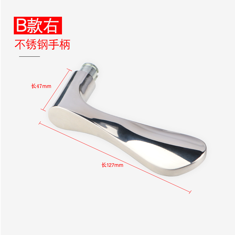 防盗门把手不锈钢j手柄执手锁家用室内房门钢制电解门拉手锁具配