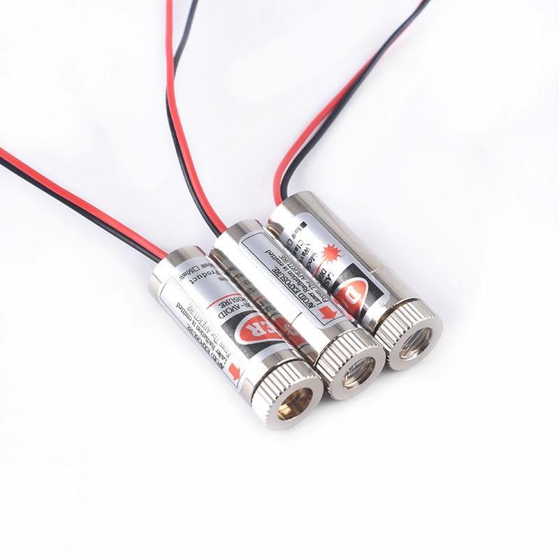 3V-5Vd激光头5mW点状红光一字红外线定位十字镭射头二极管外径12m