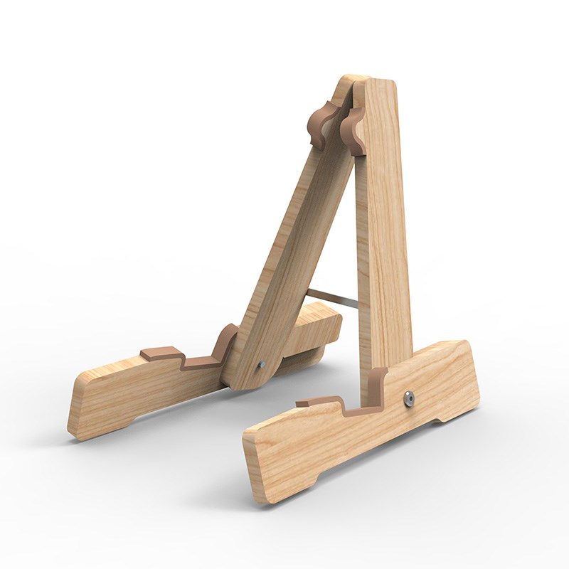 吉他放置架立式支架落地架电吉他实E木折叠架子贝斯电贝司A型琴架