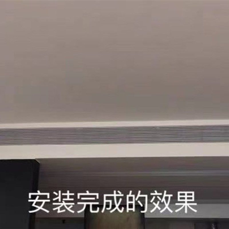新款预埋式中f央空调出风口无边框内嵌格栅加长线性条形百叶定制