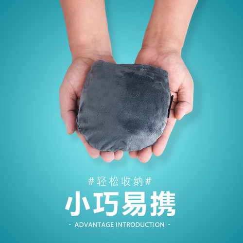 脖枕充气U型枕颈椎护颈枕t脖子靠枕坐车飞机便携式旅行户外U形枕