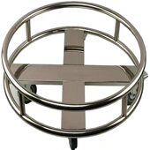 带架圆桶万向轮商用食堂移动盘推车底座架收纳保温桶不锈钢周转车