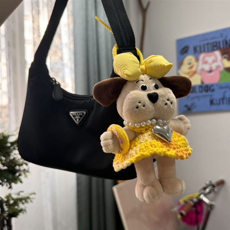 B164掌门狗挂件可爱书包挂件毛绒公仔挂饰情侣修狗钥匙扣新年礼物