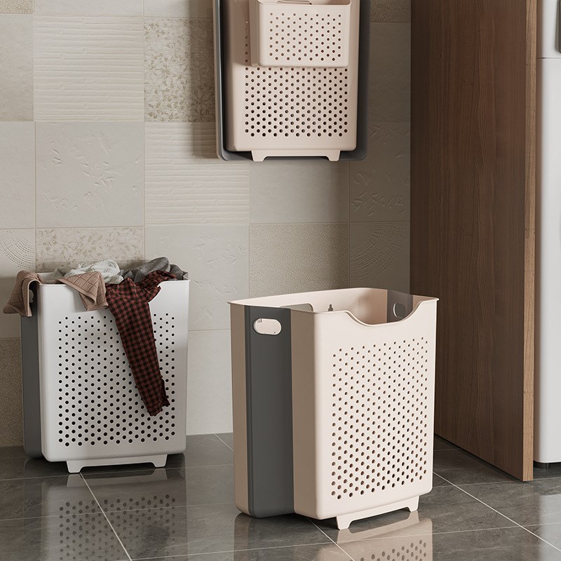 脏衣篓家用壁挂可折叠浴室卫生间临时放衣服神器脏衣洗衣篮收纳筐