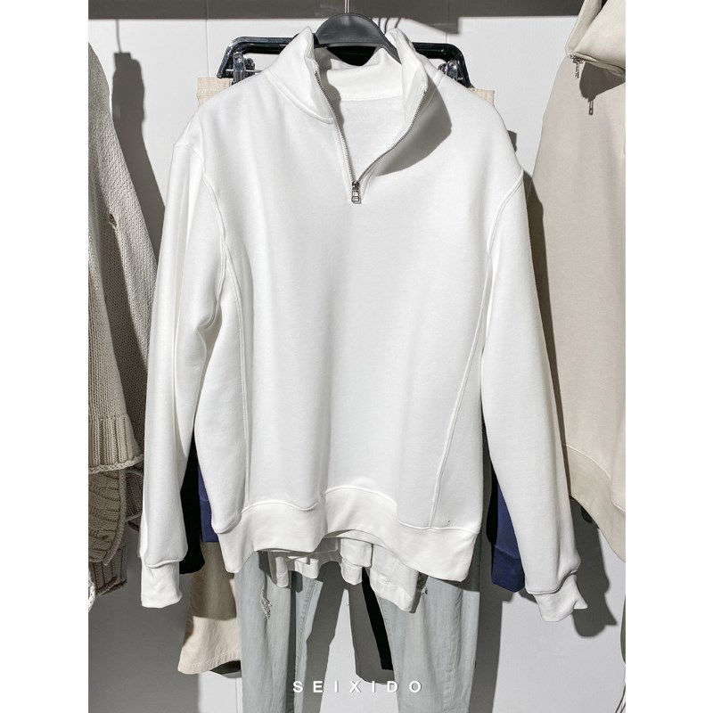 柜299!秋冬新品男装半高领拉链舒适休闲长袖卫衣外套6462333 251