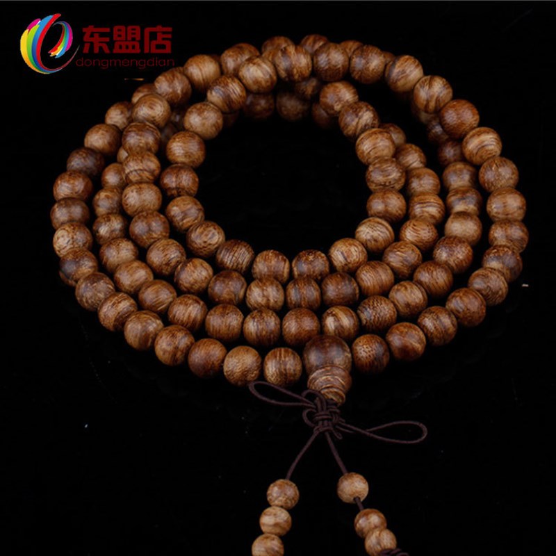CX205加里曼丹熟结沉香老料8mm *108颗佛珠手链 男款手串念珠推荐