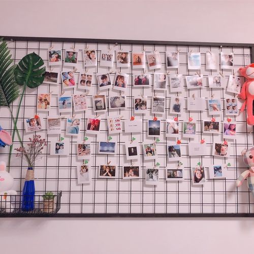 装饰铁网网格照片墙工业风装饰隔断铁艺网格吊顶客厅背景墙饭店