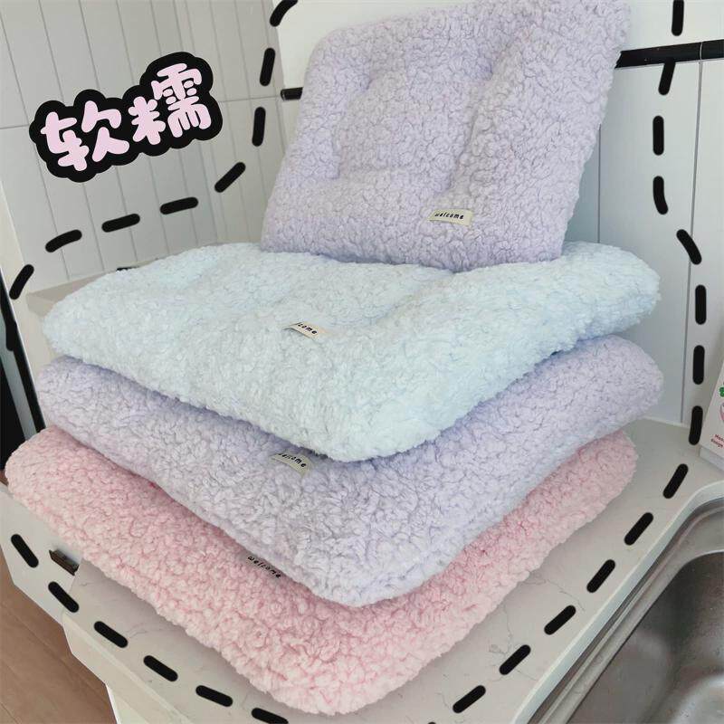 软乎秋冬季狗窝宠物垫子地垫保暖毛绒猫咪小型犬笼子垫泰迪睡觉垫