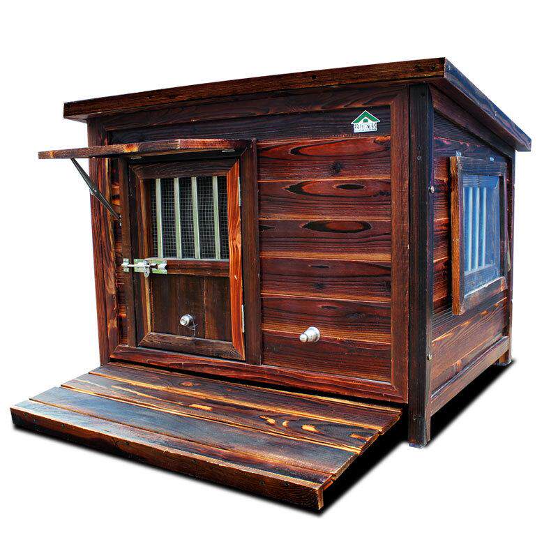 防腐实木狗窝大型犬舍木质中大型犬狗笼子冬季保暖室外狗屋防雨水