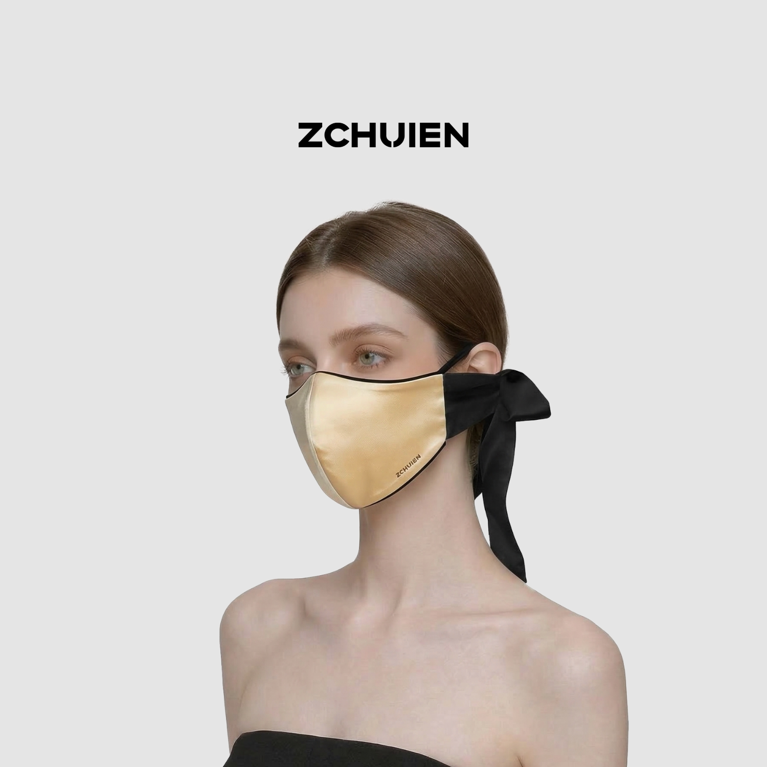 ZCHUIEN2026新款100%桑蚕丝口罩30姆米防晒显脸小可水洗防紫外线图片