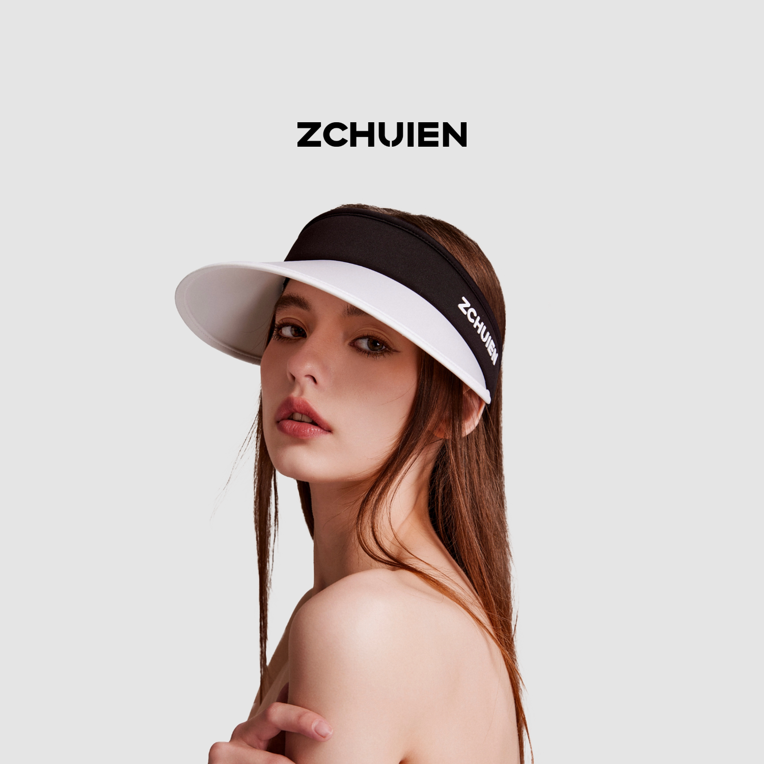 ZCHUIEN防晒空顶帽女大帽檐防紫外线UPF50+户外遮阳显脸小