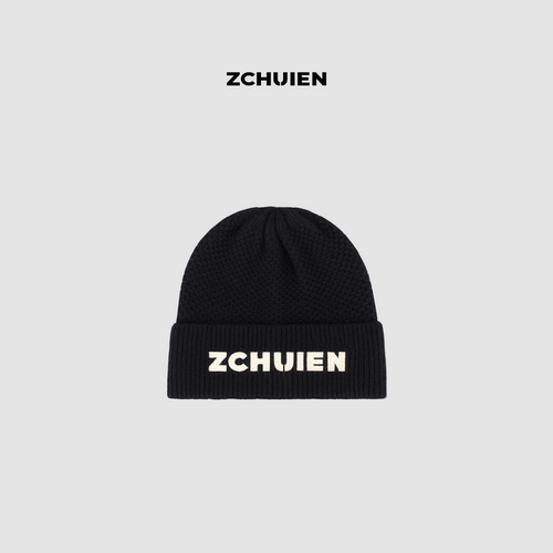 ZCHUIEN针织帽女冬季纯羊毛