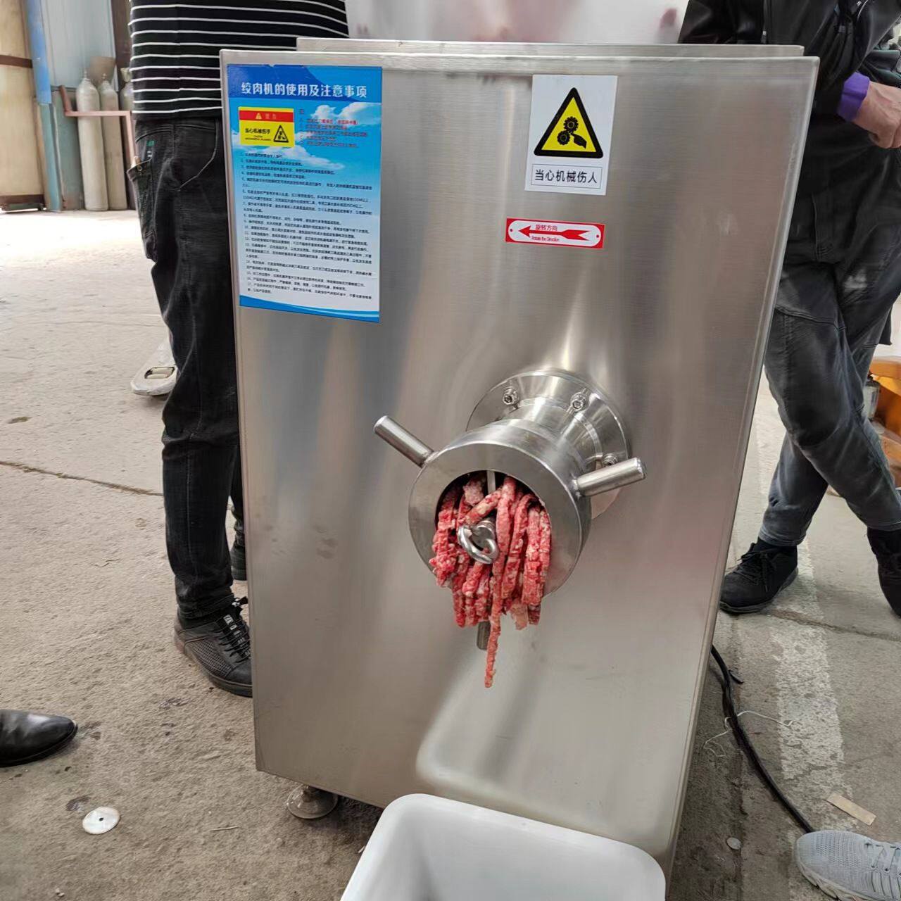 食品厂冻肉绞肉机 鸡胸肉鸡骨架绞肉机 连续式绞肉机肠类加工机器