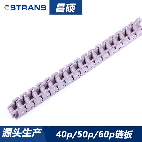 40P链板60P链板 pom超耐磨pp耐酸碱 平顶塑料四分链五分链六分链