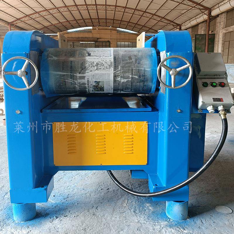 油脂助焊膏用不锈钢三辊研磨机 液压大型防爆三辊机 硅酮胶三辊机