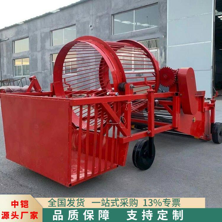 滚筒式农田残膜回收机 残膜石头秸秆根茎捡拾机 起茬地膜回收机