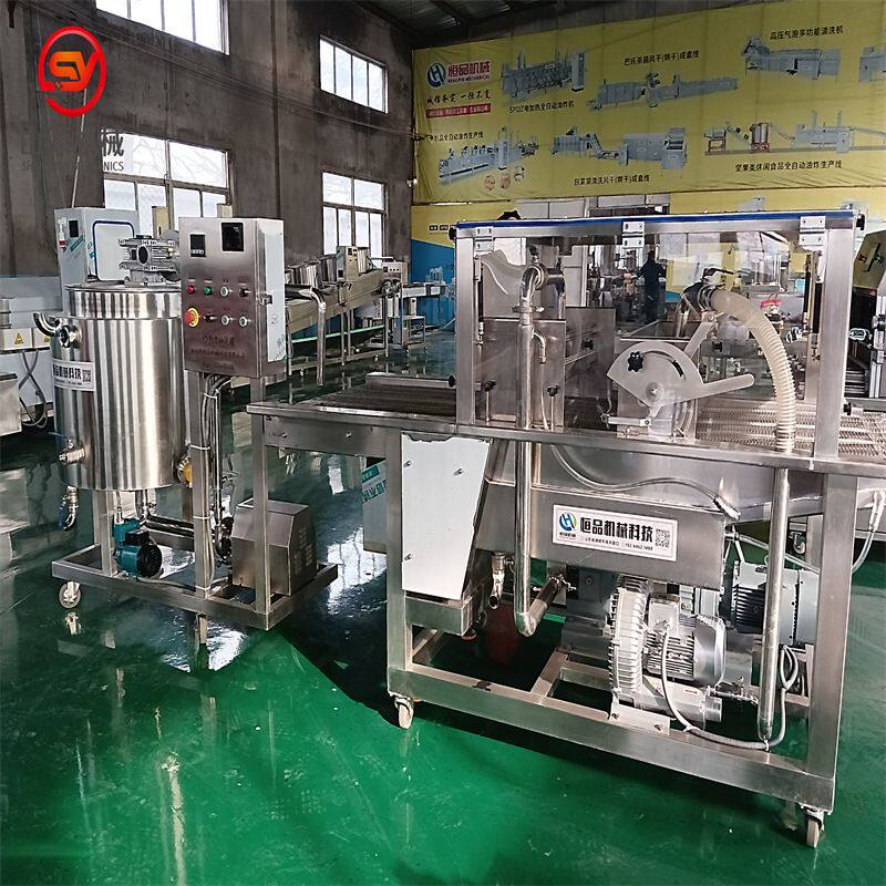 糙米卷能量棒巧克力上浆机 巧克力涂层机 蛋糕裹涂巧克力机器