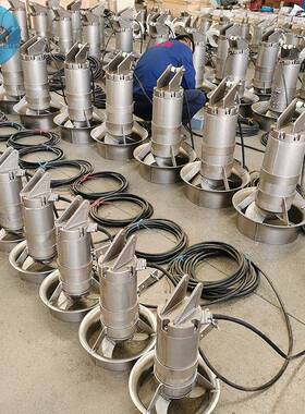 QJB0.55/4-220/3-1400/S小功率潜水搅拌机 混合池潜水搅拌机