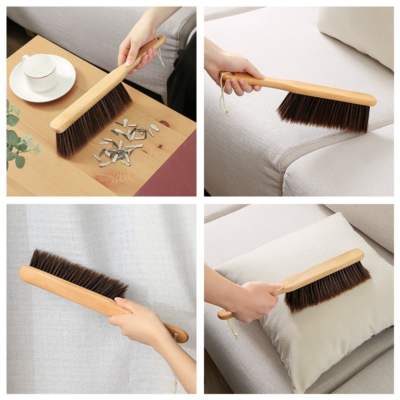 荷木床刷不掉毛除尘刷扫床刷清洁床上软毛刷子笤帚家用神器防静电